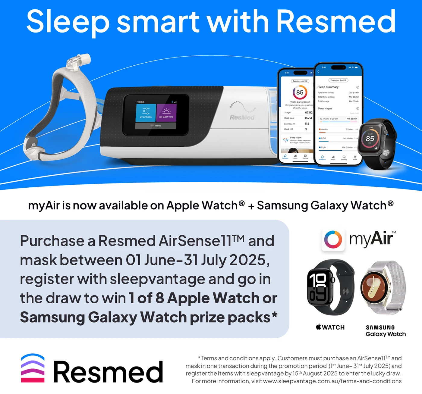 Banner for Resmed SleepSmart Promo