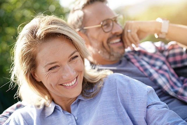 Couple feeling good