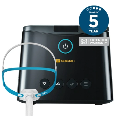 Fisher &amp; Paykel SleepStyle+ Auto with Nasal Pillows Mask and 5Yr Extended Warranty
