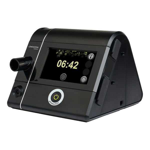 Lowenstein Prisma 25ST BiLevel (AUTO) S/T set with PrismaAQUA Humidifier, Heated Tube & Modem