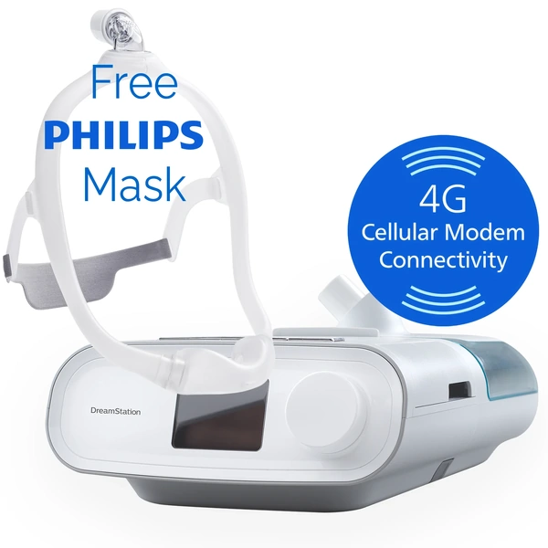 Philips DreamStation Auto CPAP Auto + Humidifier + 4G Modem + Free Mask